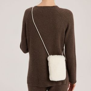 NEW Faux Fur Muff Bag (White/Ivory) - Nap Loungewear